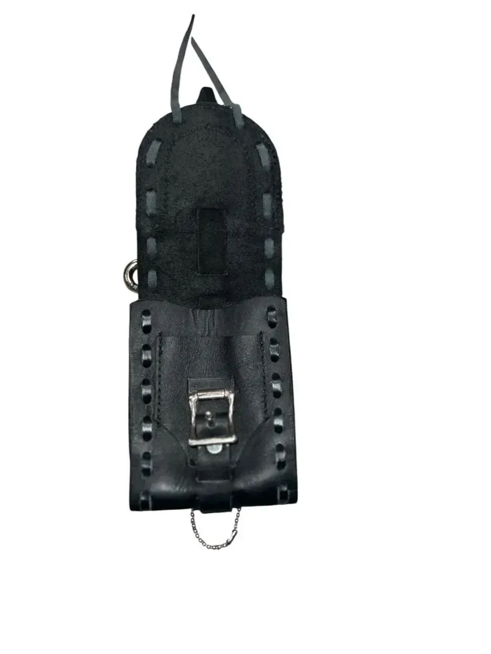 Harley-Davidson Black Leather Belt Clip Pouch Key Holder Biker Accessory